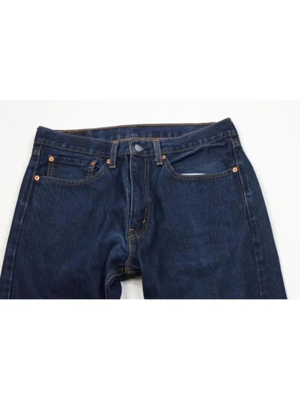 Vintage Y2K Levis 505 Mens 34x32 Faded Regular Straight Leg Denim Jeans Blue